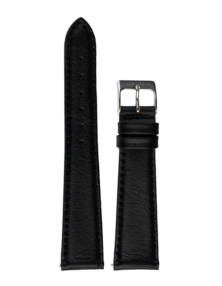 RENDEZVOUS - SILVER WATCH - NOIR | SUSTAIN LEATHER