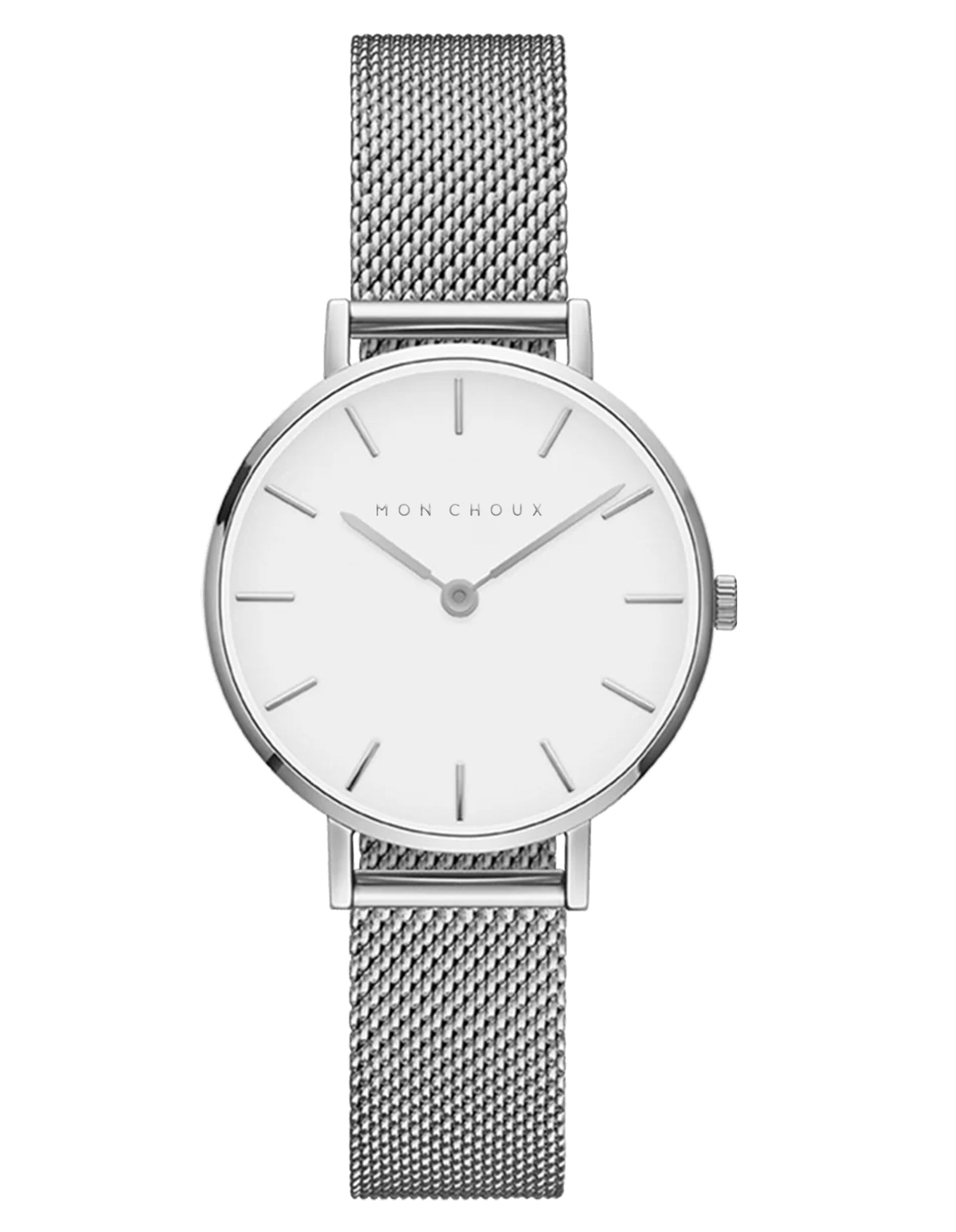 L'Essential White/Silver Watch - Mesh