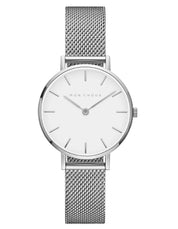 L'Essential White/Silver Watch - Mesh