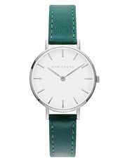 L'Essential Silver Watch - Vine Grape Leather
