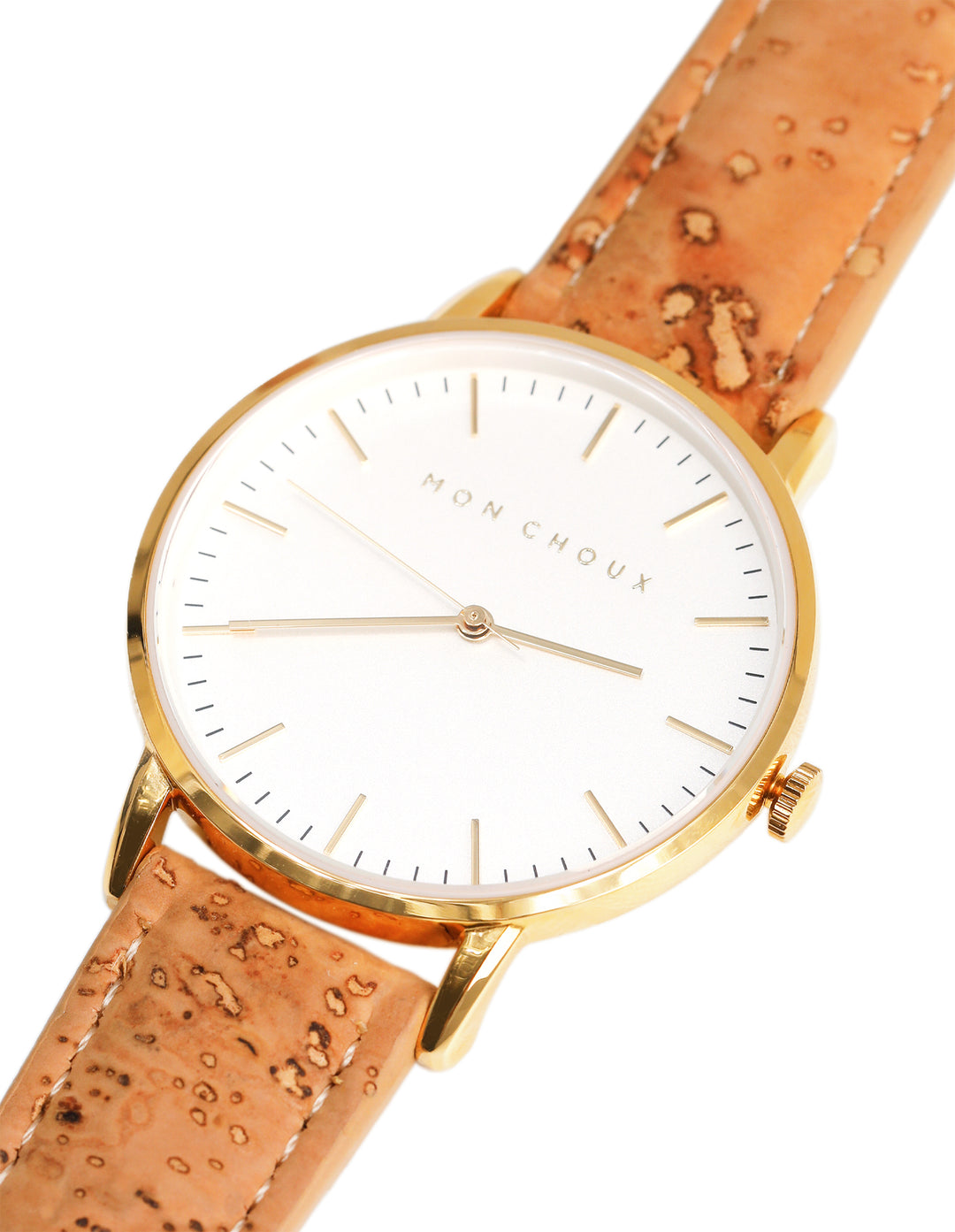 CLASSIC - WHITE/GOLD - NATURAL VEGAN LEATHER | CORK