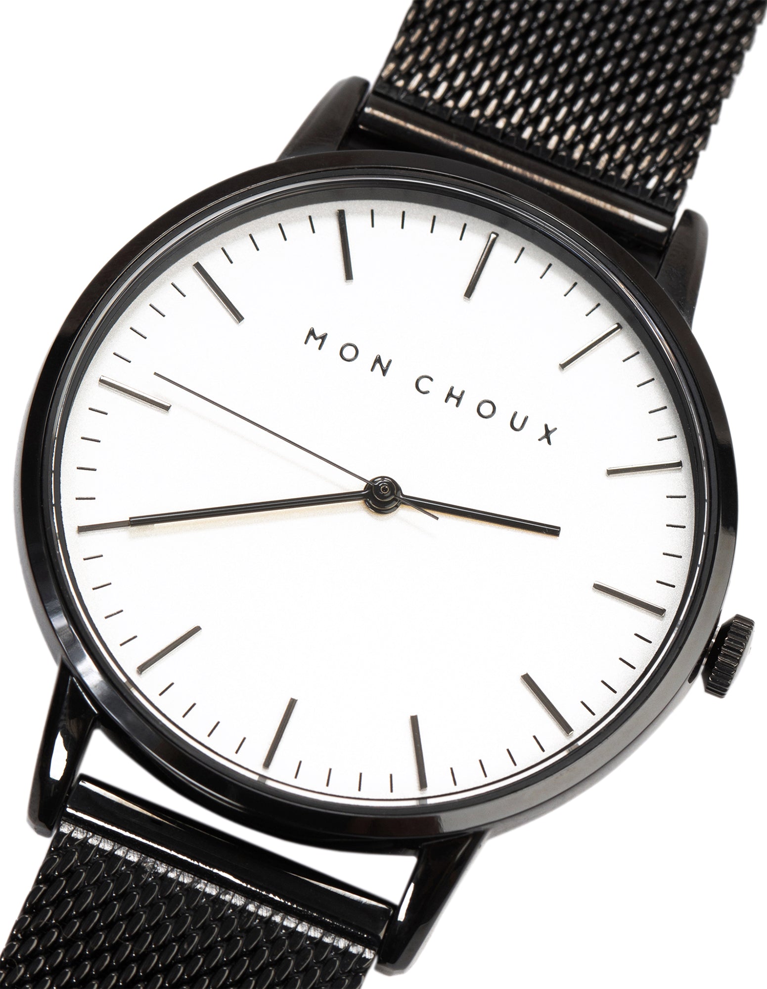 Classic Noir Watch - Mesh