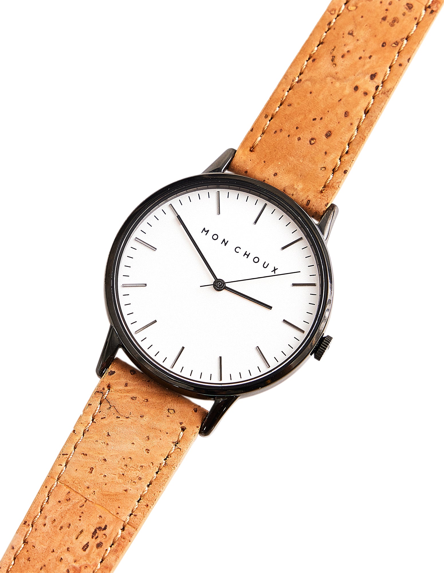 Classic White/Noir - Natural Cork Leather