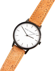 Classic White/Noir - Natural Cork Leather