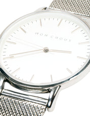 Classic Silver Watch - Mesh