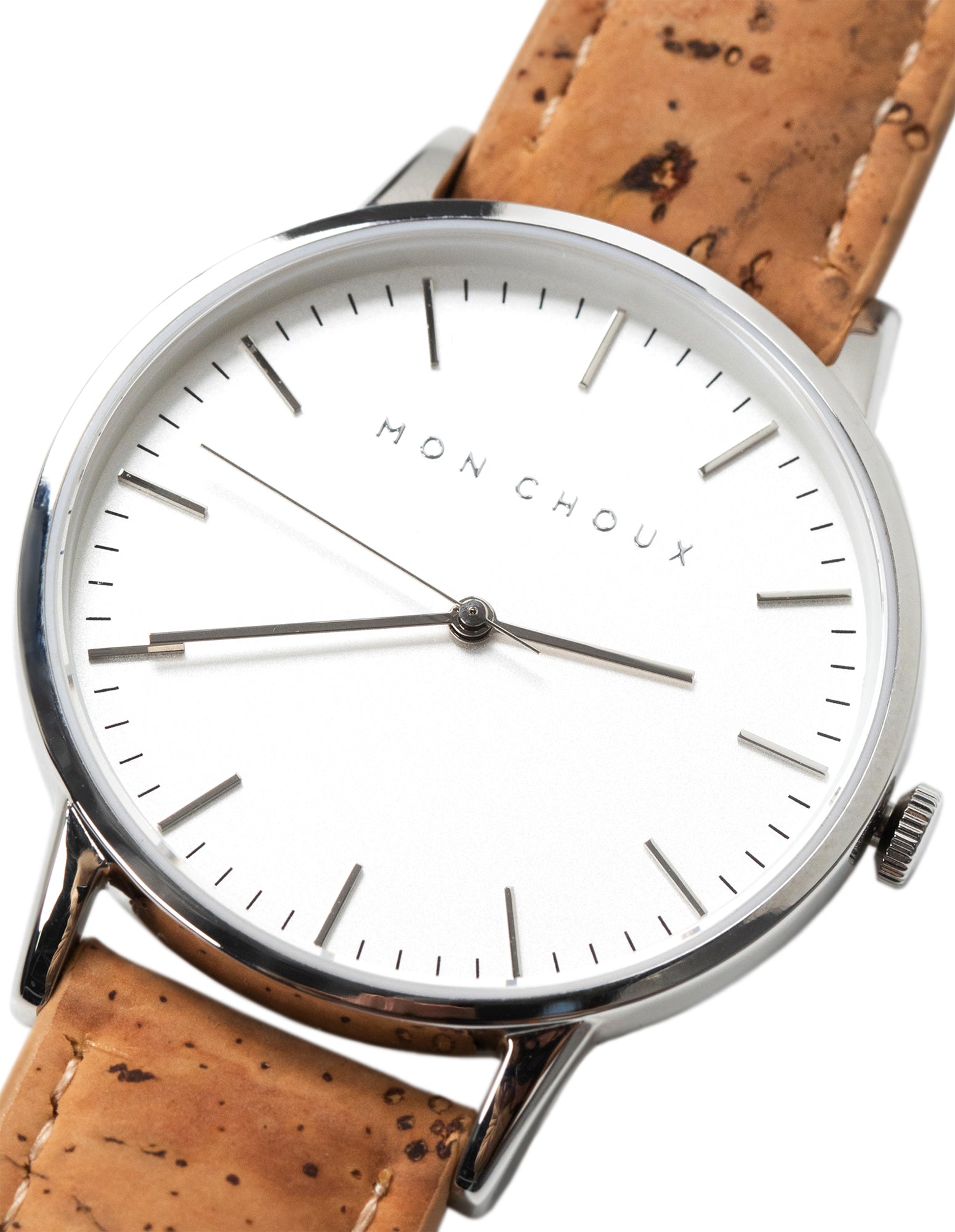 Classic White/Silver - Natural Cork Leather