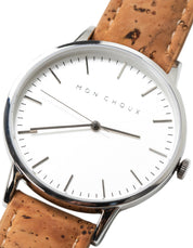 Classic White/Silver - Natural Cork Leather