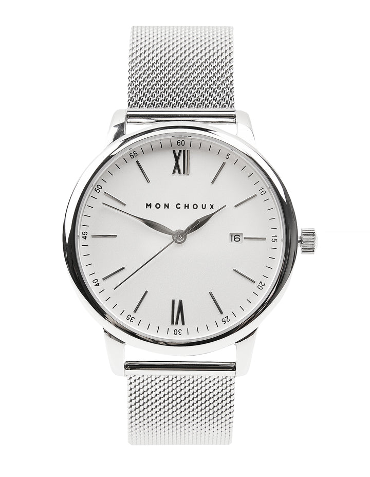 HOMME - WHITE/SILVER - SILVER MESH