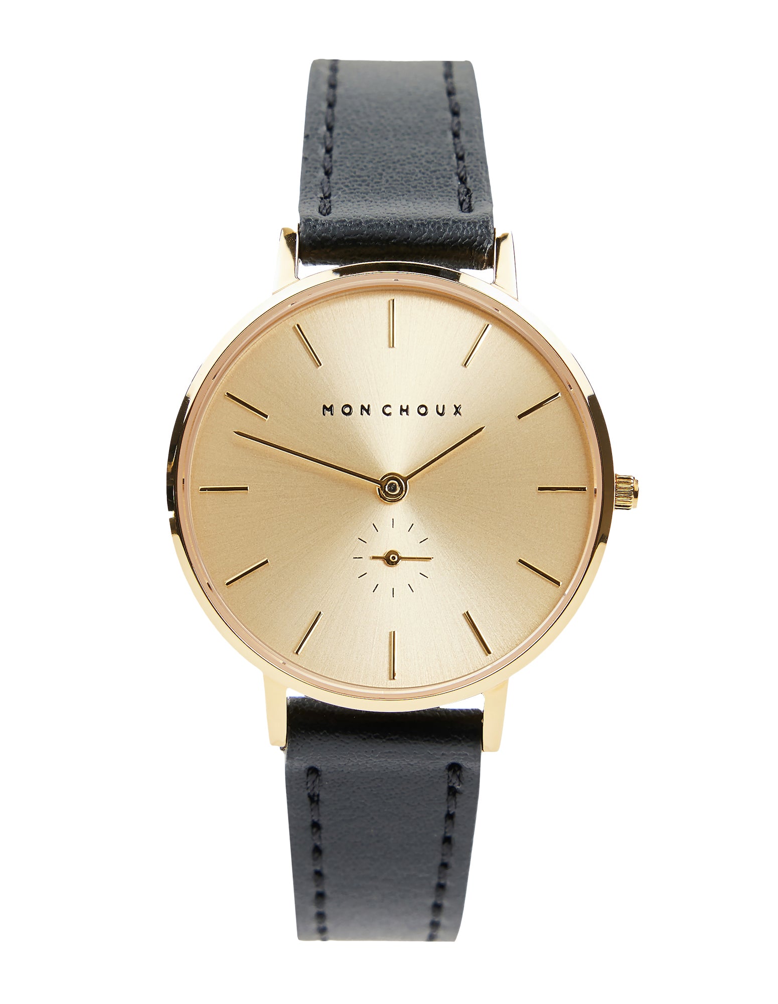 Lille Gold Watch - Noir Grape Leather