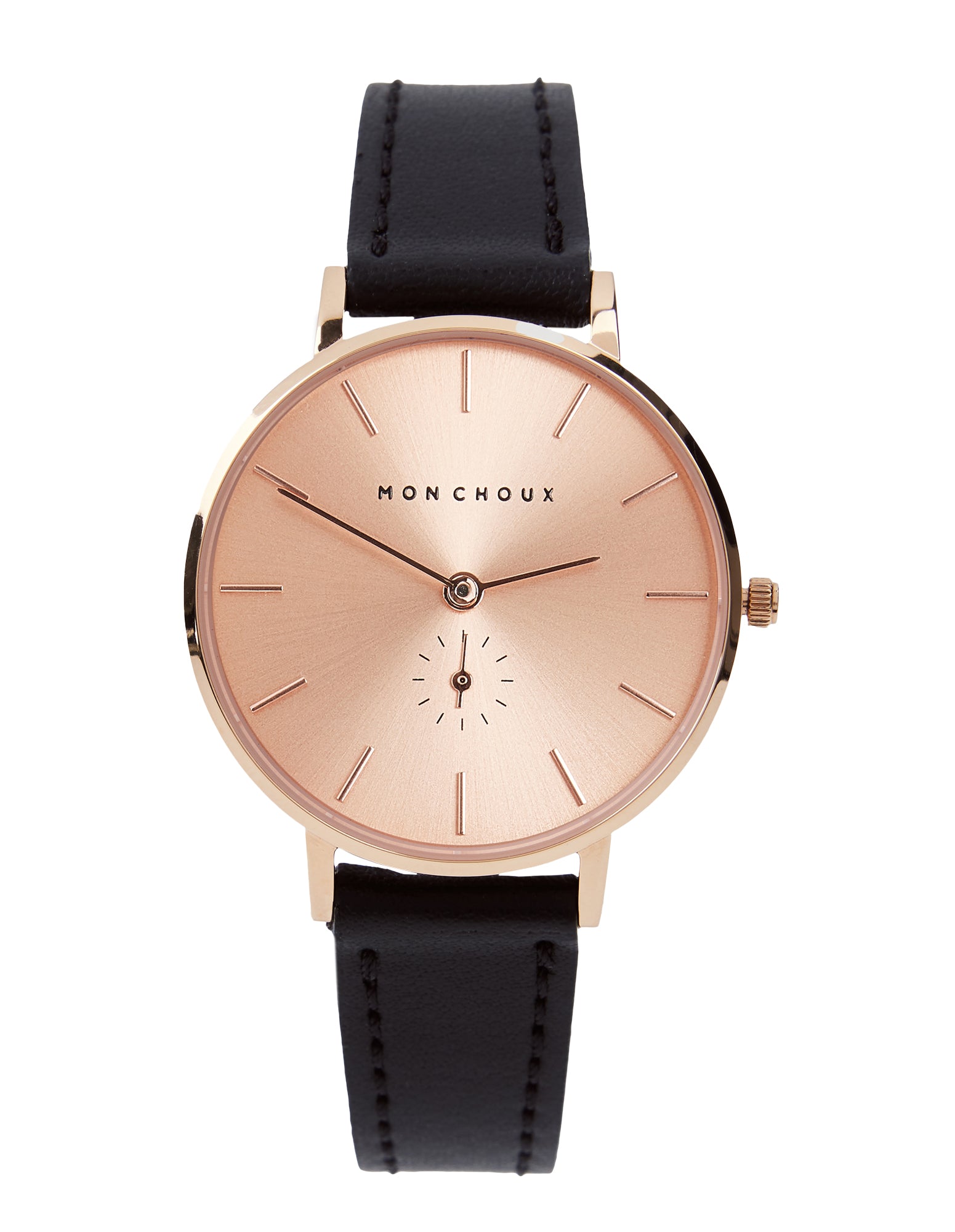 Lille Rose Gold Watch - Noir Grape Leather