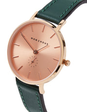 Lille Rose Gold Watch - Vine Grape Leather