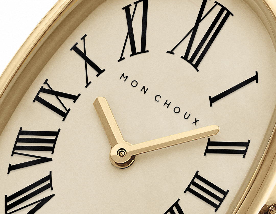 FLEUR - GOLD WATCH - WOVEN MESH