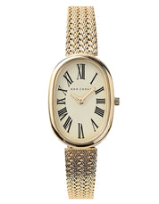 Fleur Gold Watch - Woven Mesh
