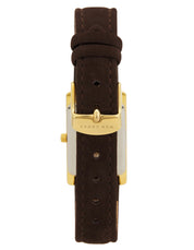 Rendezvous Gold Watch - Choc Suede