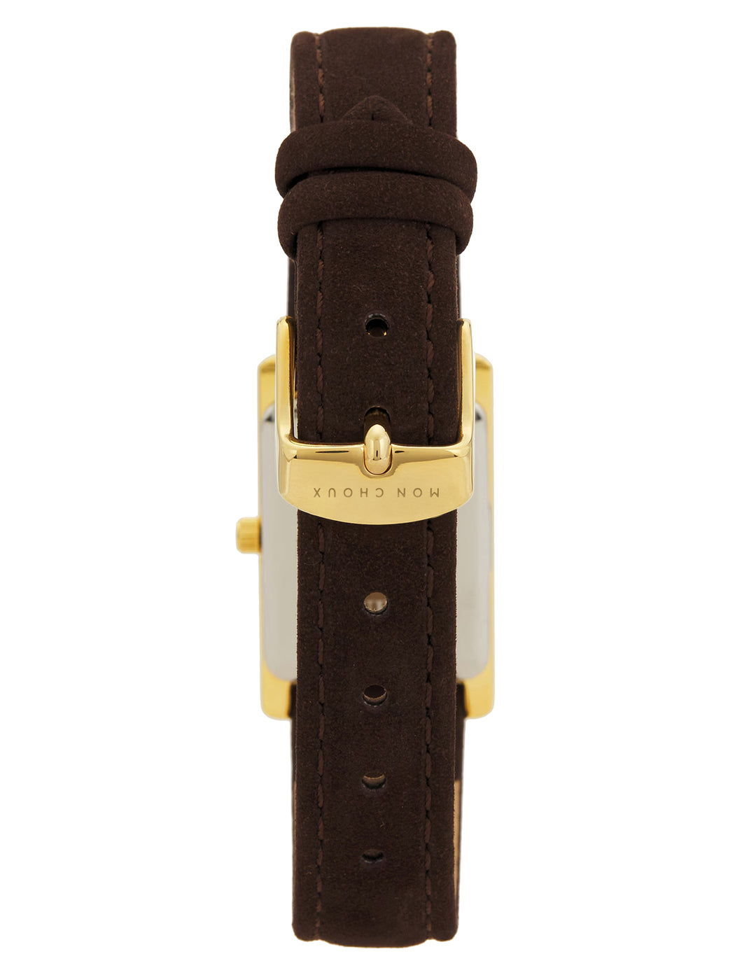 RENDEZVOUS - GOLD WATCH - CHOCOLATE | SUEDE