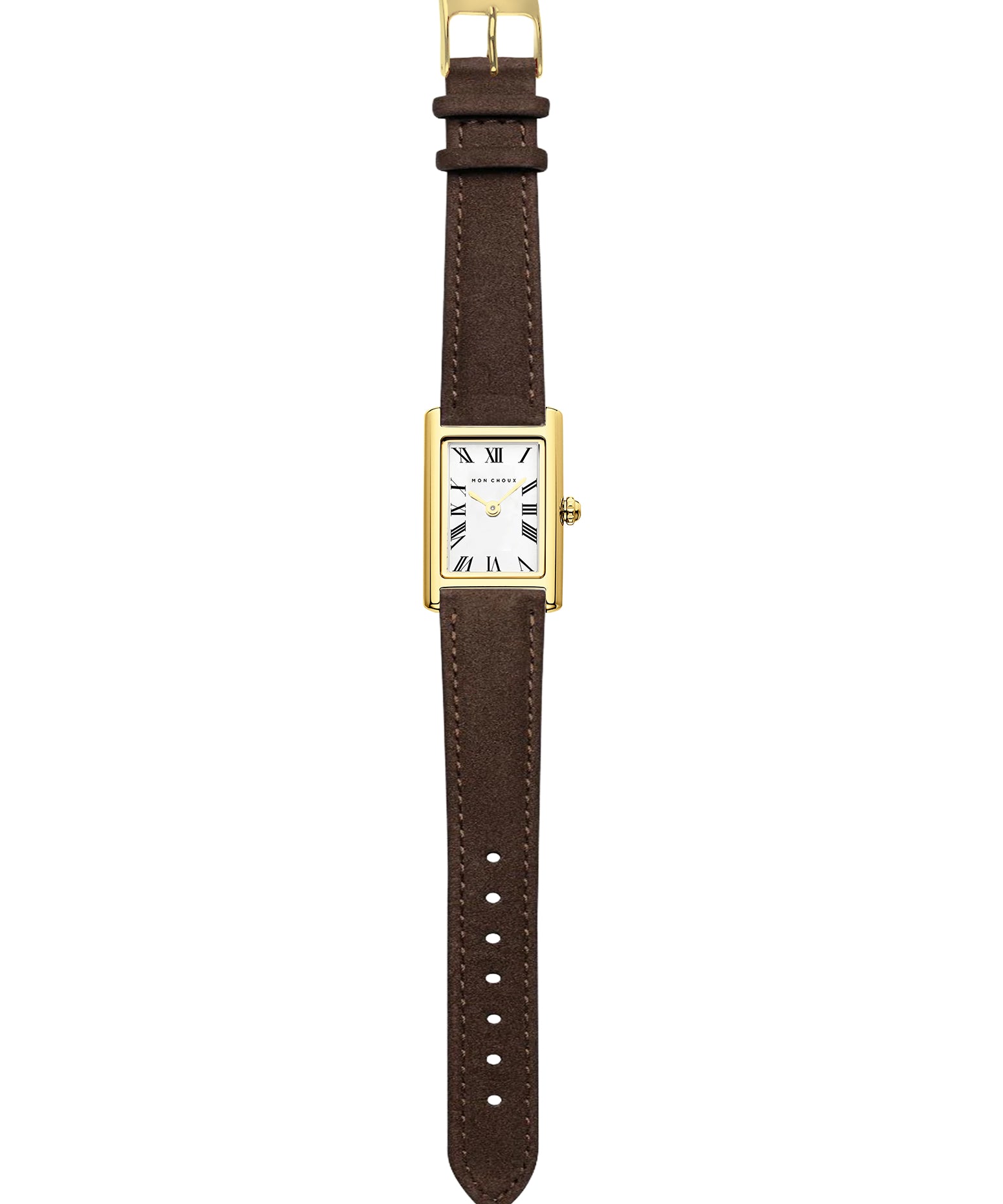 MonChoux_Rendezvous28mmgoldrectanglewatch_chocolatesuedeleather_straight.jpg