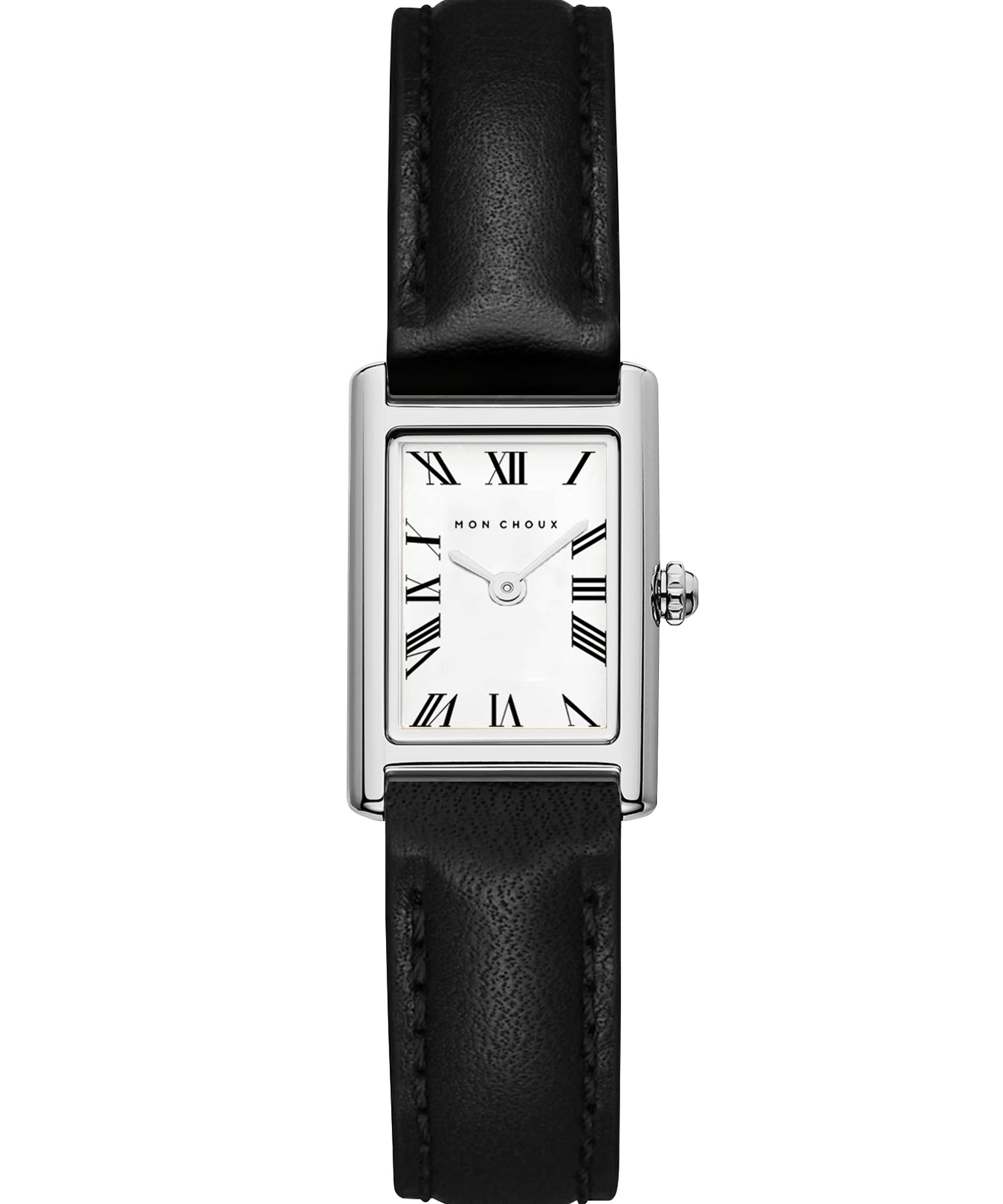 MonChoux_Rendezvous28mmsilverrectanglewatch_blackleather_front.jpg