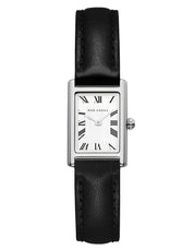 Rendezvous Silver Watch - Noir Sustain Leather