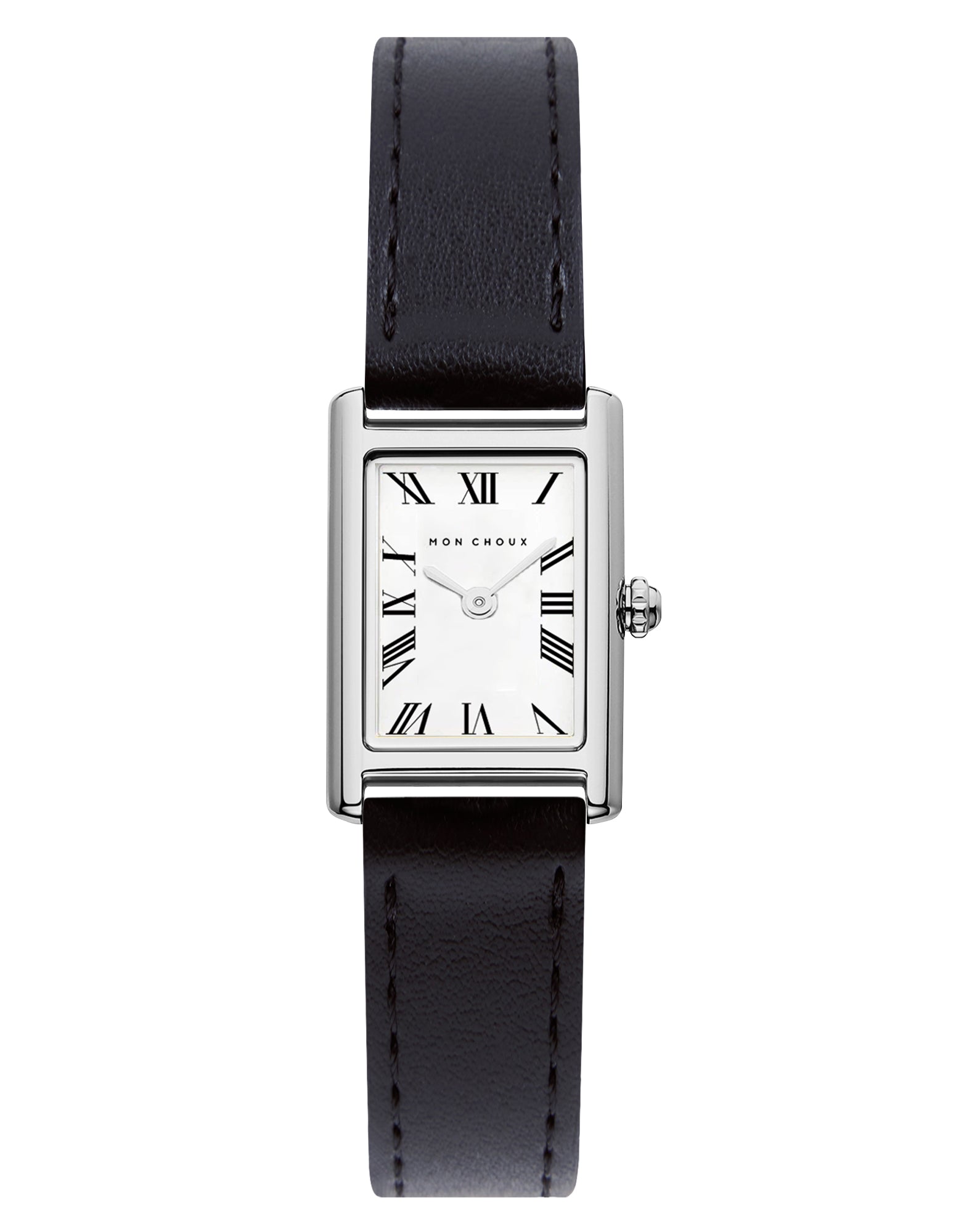 Rendezvous Silver Watch - Noir Grape Leather