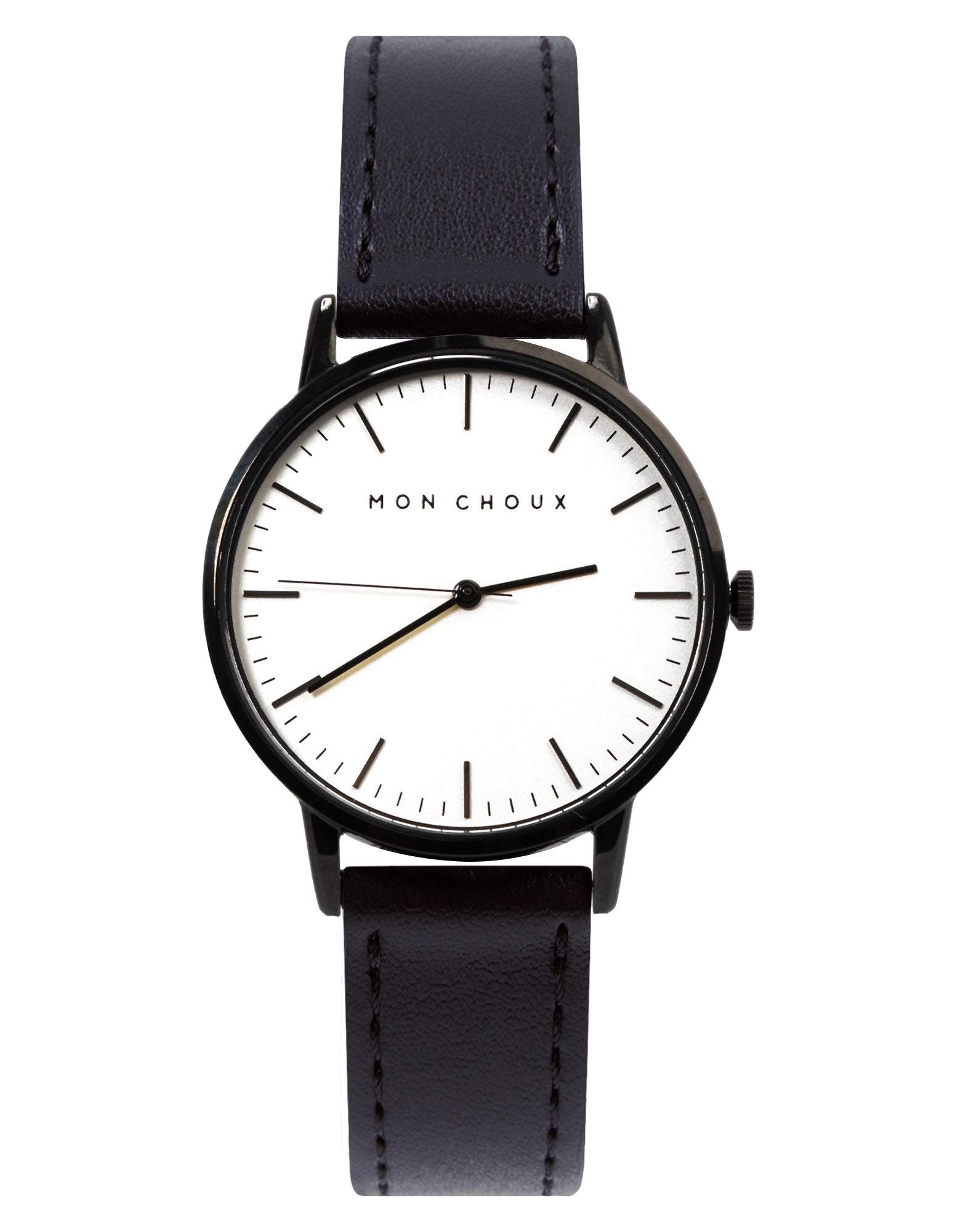 Classic White/Noir - Noir Grape Leather
