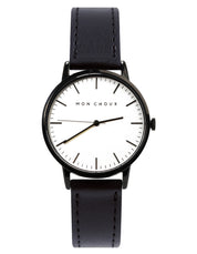 Classic White/Noir - Noir Grape Leather