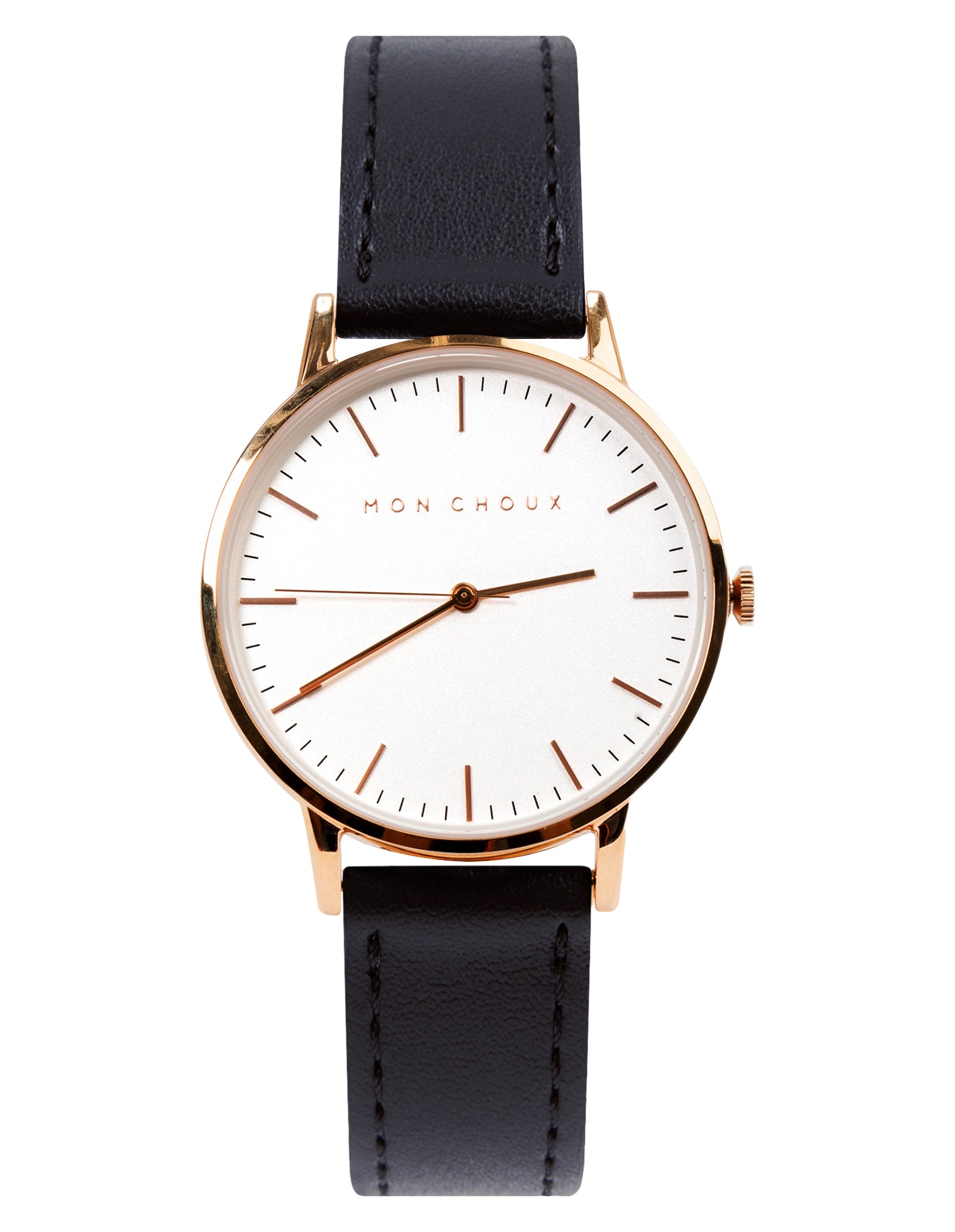Classic White/Rose Gold - Noir Grape Leather