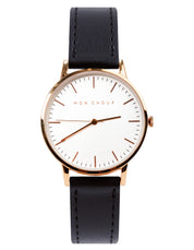 Classic White/Rose Gold - Noir Grape Leather