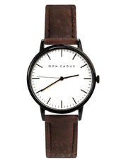 Classic White/Noir - Brown Cork Leather