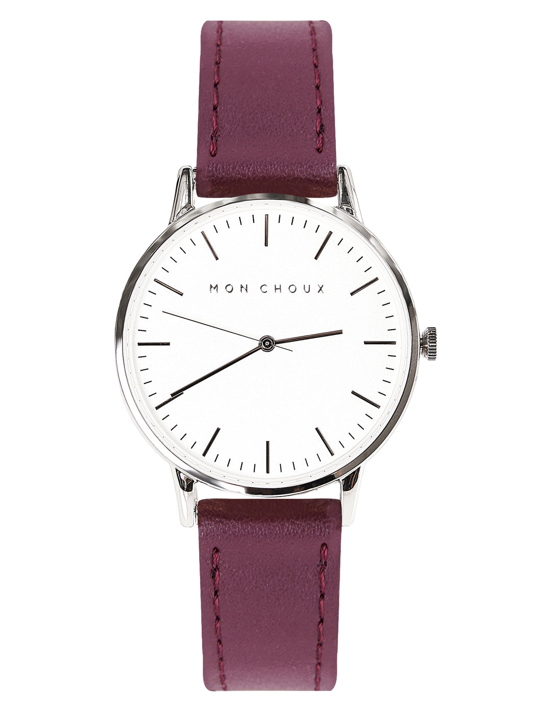 CLASSIC - WHITE/SILVER - BURGUNDY VEGAN LEATHER | GRAPE