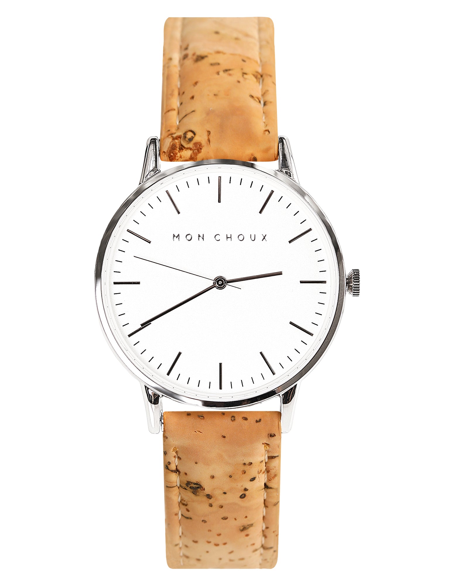 Classic White/Silver - Natural Cork Leather