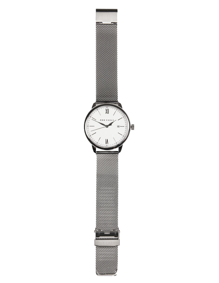 HOMME - WHITE/SILVER - SILVER MESH