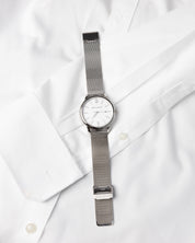 Homme White/Silver - Mesh