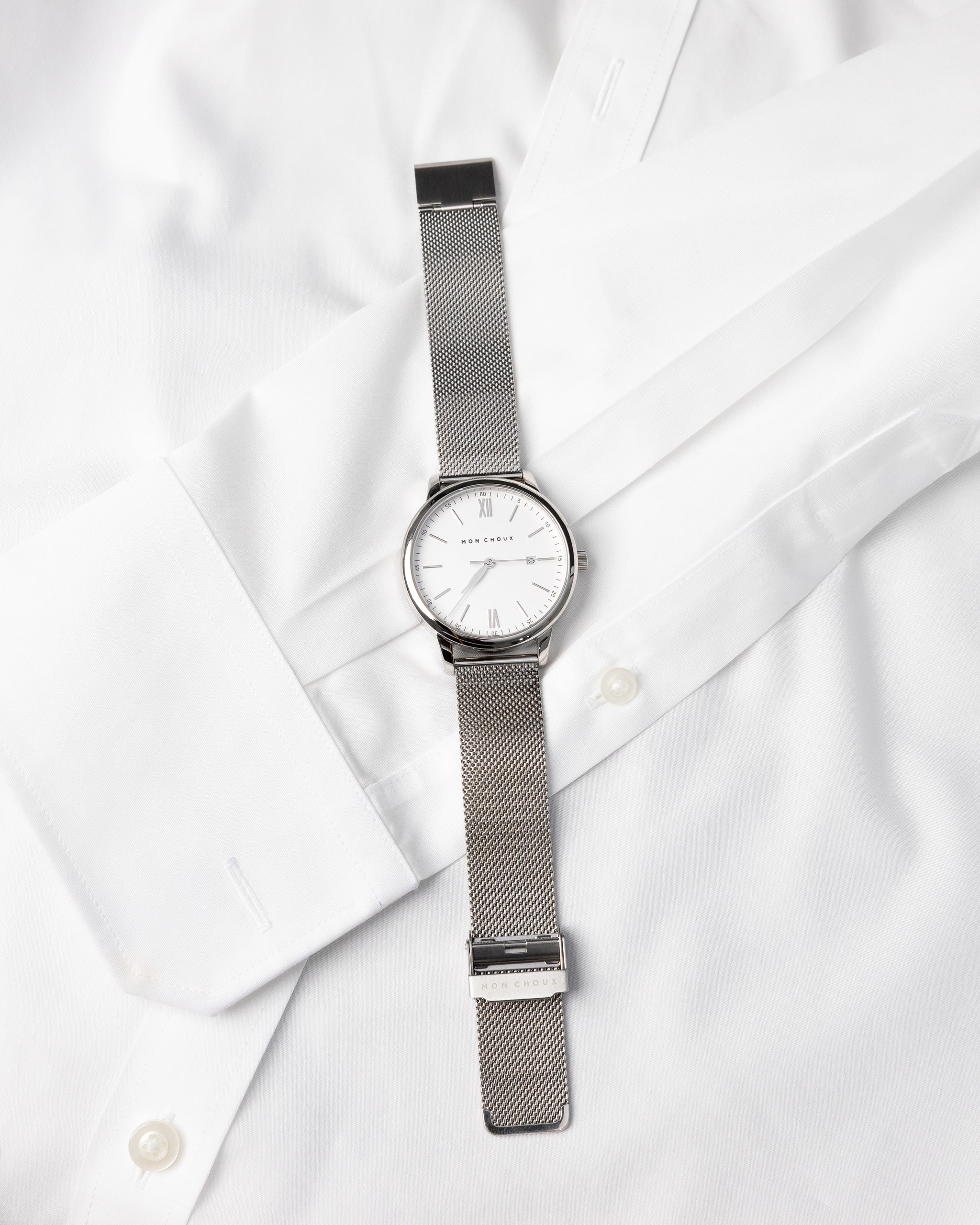 Homme White/Silver - Mesh