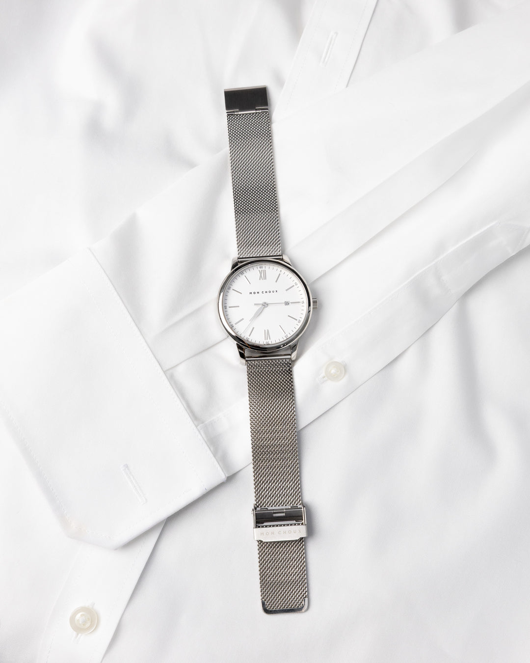 HOMME - WHITE/SILVER - SILVER MESH