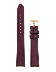 Lille Gold Watch - Burgundy Grape Leather