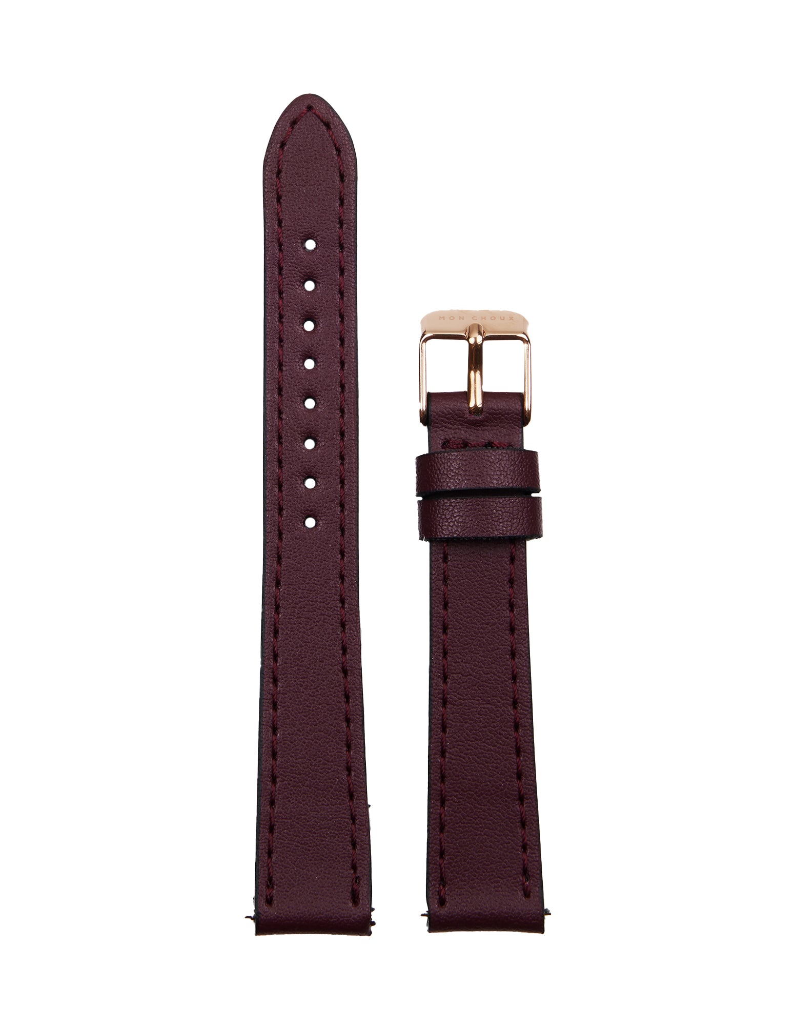 Lille Rose Gold Watch - Burgundy Grape Leather