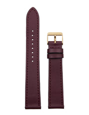 L'Essential Noir/Gold Watch - Burgundy Grape Leather