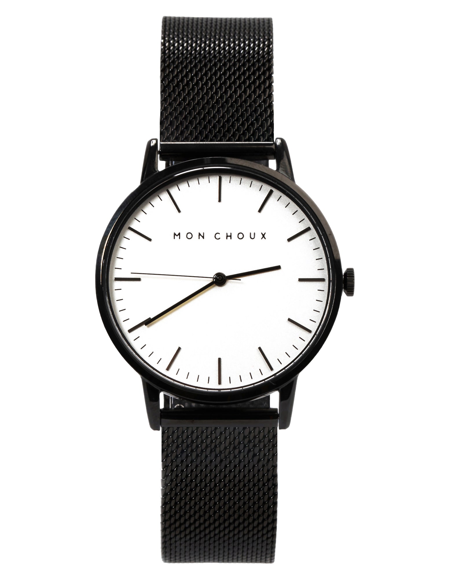 Classic Noir Watch - Mesh