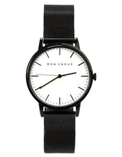 Classic Noir Watch - Mesh