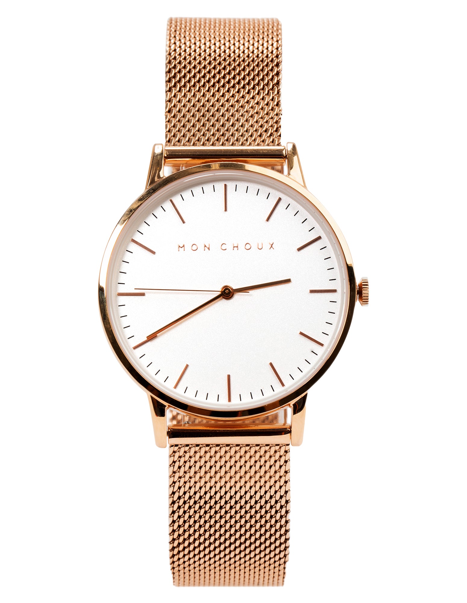 Classic Rose Gold Watch - Mesh