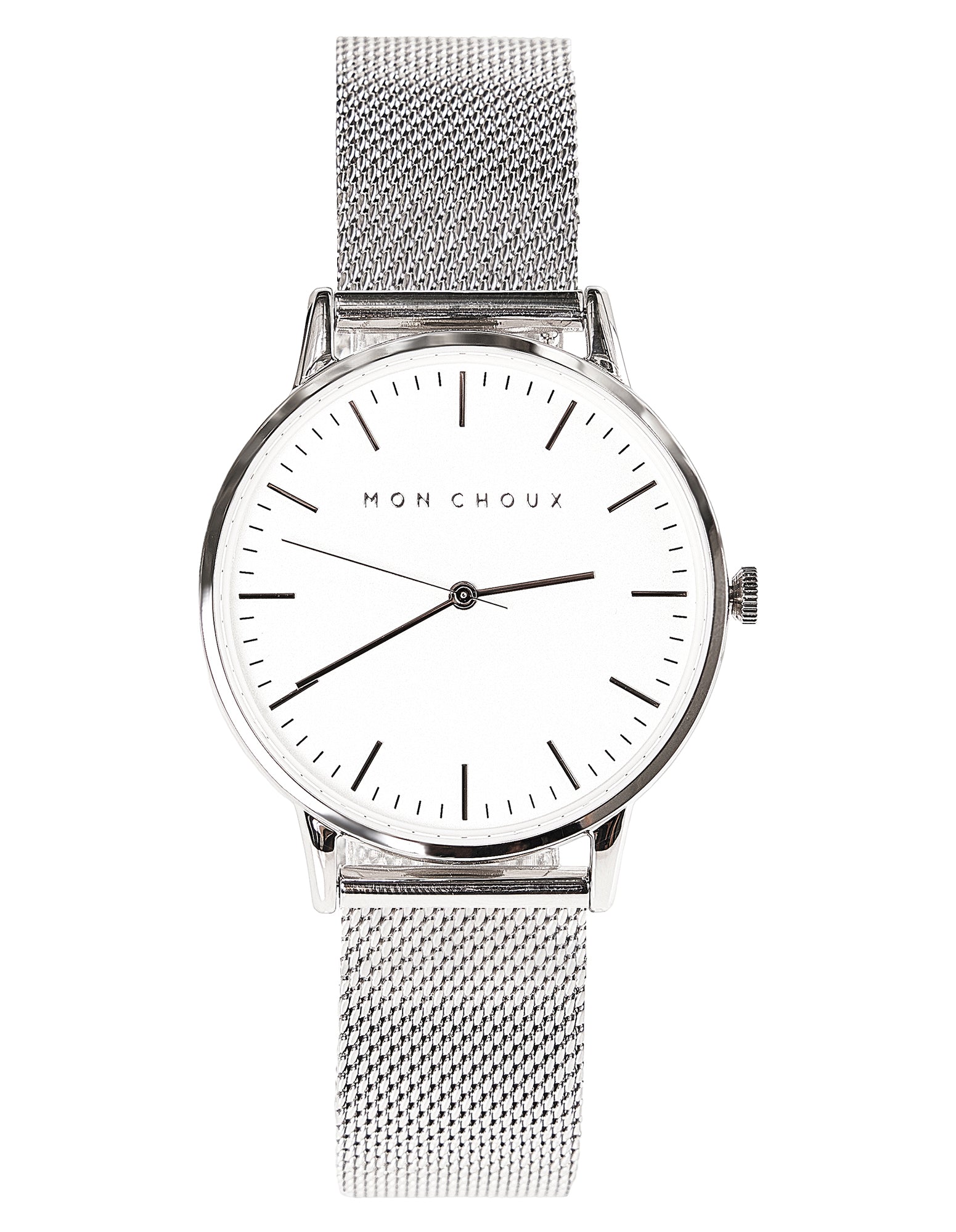 Classic Silver Watch - Mesh