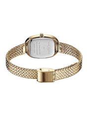 Fleur Gold Watch - Woven Mesh